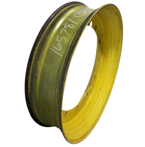 [NTS-165781] 10"W x 42"D, John Deere Yellow 12-Hole Stub Disc , 1.5" Offset