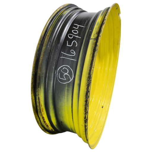 [NTS-165904] 15"W x 50"D, John Deere Yellow 10-Hole Formed Plate , -6.62" Offset