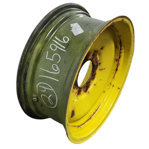 [NTS-165916] 10"W x 24"D, John Deere Yellow 8-Hole Formed Plate , -0.62" Offset