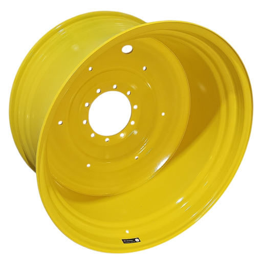 [NTS-165970] 23"W x 42"D, John Deere Yellow 10-Hole Formed Plate , -10.5" Offset
