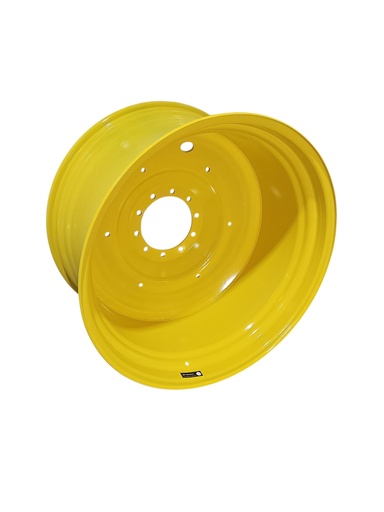 [NTS-165970] 23"W x 42"D, John Deere Yellow 10-Hole Formed Plate , -10.5" Offset