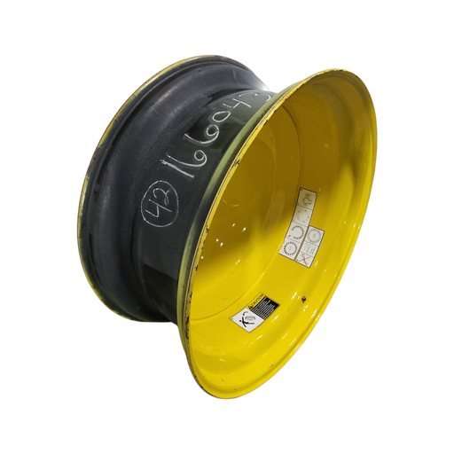 [NTS-166043] 18"W x 42"D, John Deere Yellow 20-Hole Dolly Dual , -15.06" Offset