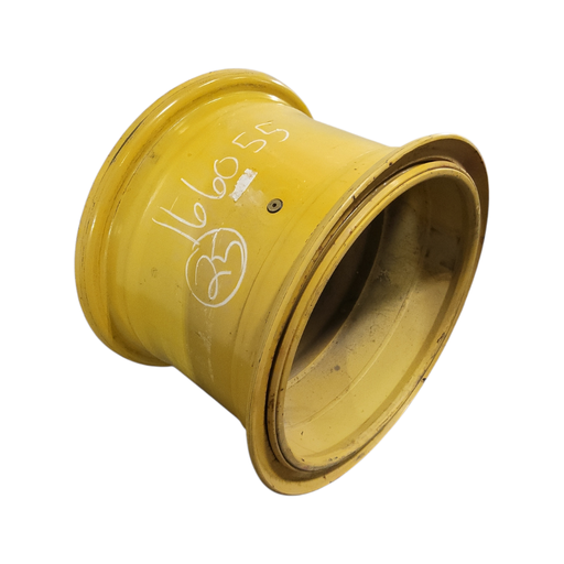 [NTS-166055] 17"W x 25"D, John Deere Construction Yellow 14-Hole 3 Piece Formed Plate , -1.75" Offset