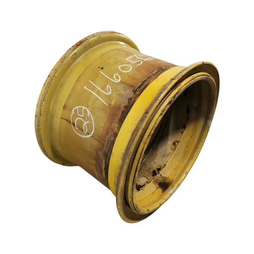 [NTS-166056] 17"W x 25"D, John Deere Construction Yellow 14-Hole 3 Piece Formed Plate , 0.25" Offset