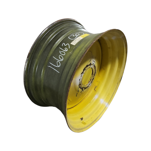 [NTS-166063] 15"W x 30"D, John Deere Yellow 8-Hole Formed Plate , 2.25" Offset