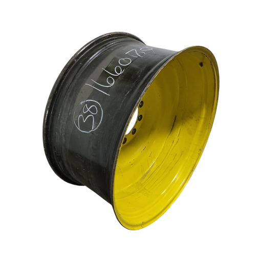 [NTS-166070] 18"W x 38"D, John Deere Yellow 10-Hole Formed Plate , -3.25" Offset