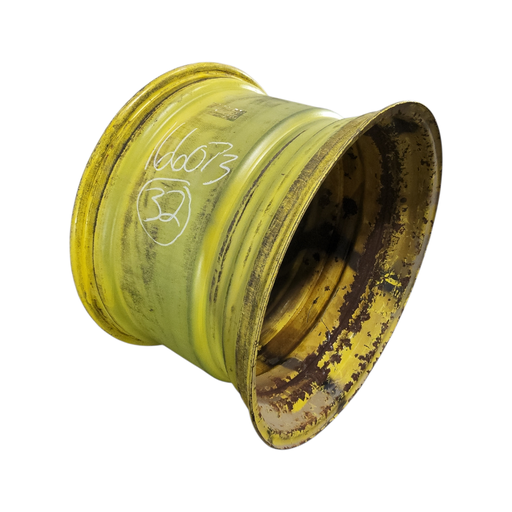 [NTS-166073] 21"W x 32"D, John Deere Yellow 10-Hole Formed Plate , 3.38" Offset