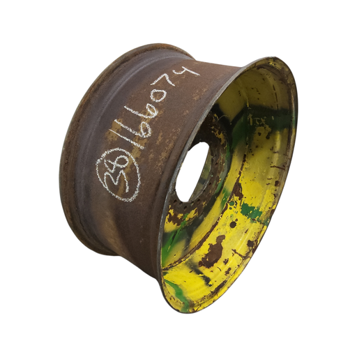 [NTS-166074] 18"W x 38"D, John Deere Yellow 10-Hole Flat Plate Sprayer , -0.38" Offset