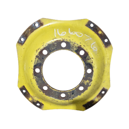[NTS-166076] 8-Hole Waffle Disc (Groups of 2 Bolts) Center for 28"-30" Rim, John Deere Yellow