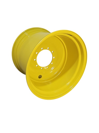 [NTS-166088] 27"W x 32"D, John Deere Yellow 10-Hole Formed Plate , 2.81" Offset