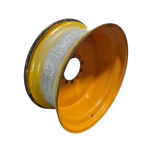 [NTS-166094] 18"W x 42"D, Hagie Orange 10-Hole Formed Plate Sprayer , -6.12" Offset