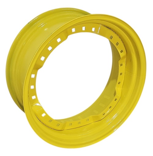 [NTS-166096] 12"W x 28"D, John Deere Yellow 12-Hole Waffle Wheel (Groups of 3 bolts)