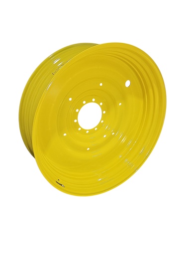 [NTS-166144] 15"W x 50"D, John Deere Yellow 10-Hole Formed Plate , -6.75" Offset