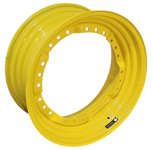 [NTS-166158] 13"W x 30"D, John Deere Yellow 12-Hole Waffle Wheel (Groups of 3 bolts) , 7.25" Offset