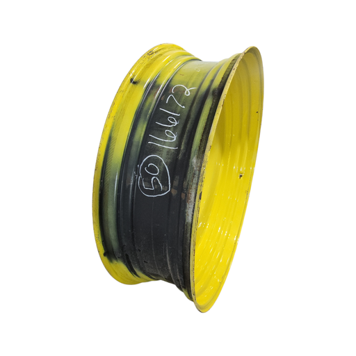 [NTS-166172] 15"W x 50"D, John Deere Yellow 10-Hole Formed Plate , -6.62" Offset