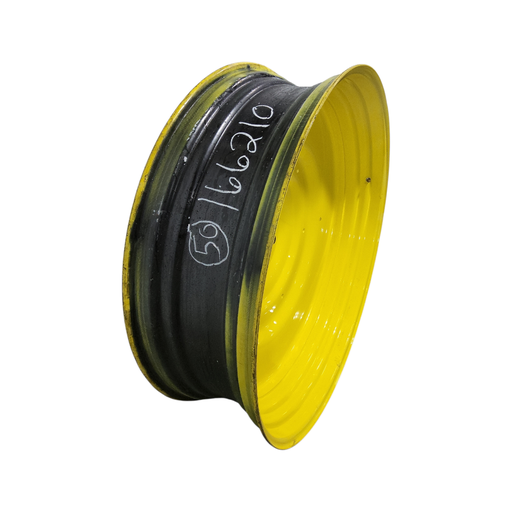 [NTS-166210] 15"W x 50"D, John Deere Yellow 10-Hole Formed Plate , -6.81" Offset