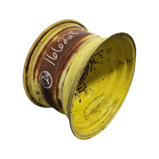 [NTS-166228] 16"W x 26"D, John Deere Yellow 8-Hole Stamped Plate , 2.88" Offset