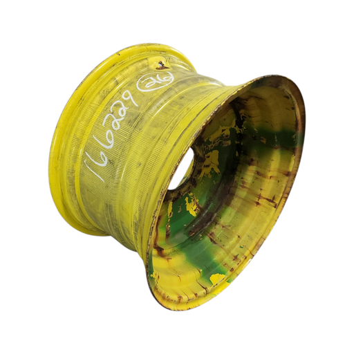 [NTS-166229] 16"W x 26"D, John Deere Yellow 8-Hole Flat Plate , 0.56" Offset