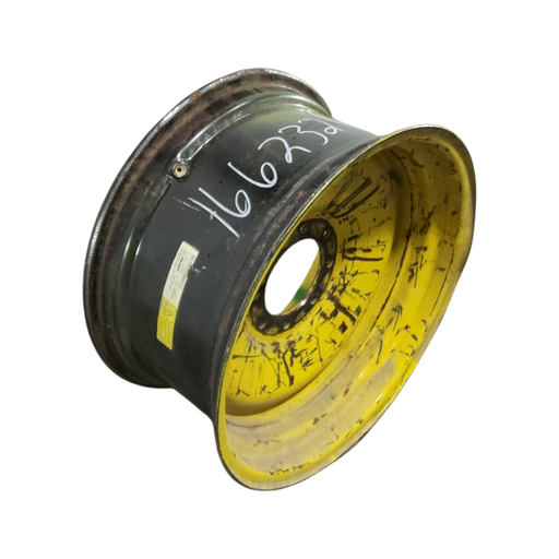 [NTS-166232] 12"W x 24"D, John Deere Yellow 8-Hole Formed Plate , -0.25" Offset