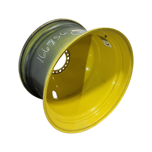 [NTS-166756] 23"W x 38"D, John Deere Yellow 20-Hole Dolly Dual , -16.38" Offset