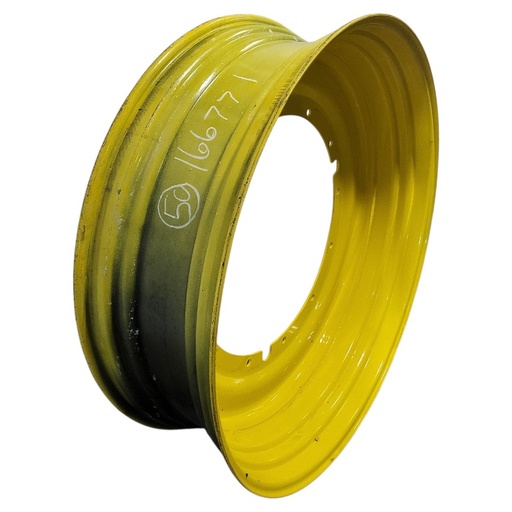 [NTS-166771] 15"W x 50"D, John Deere Yellow 12-Hole Stub Disc , -3.31" Offset