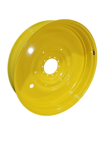 [NTS-166785] 12"W x 54"D, John Deere Yellow 10-Hole Formed Plate , -9.25" Offset