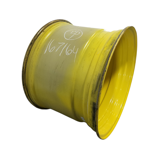 [NTS-167164] 27"W x 38"D, John Deere Yellow 10-Hole Formed Plate , -11.62" Offset