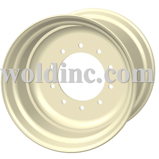 [73910] 20"W x 22.5"D, Off White 10-Hole Implement , 0" Offset