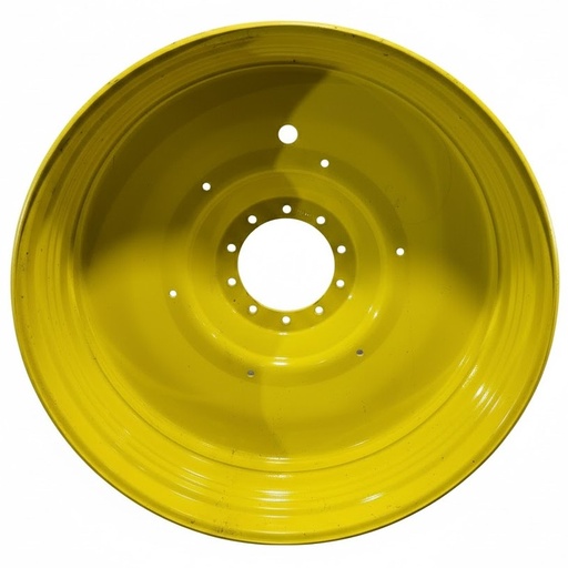 [042264100927] 16"W x 50"D, John Deere Yellow 10-Hole Formed Plate , -6.75" Offset