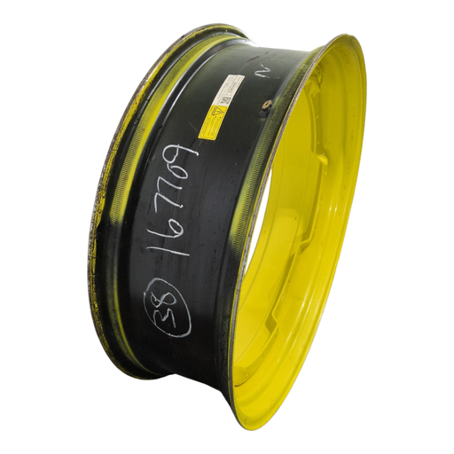 [NTS-167709] 12"W x 38"D, John Deere Yellow 12-Hole Waffle Wheel (Groups of 3 bolts)