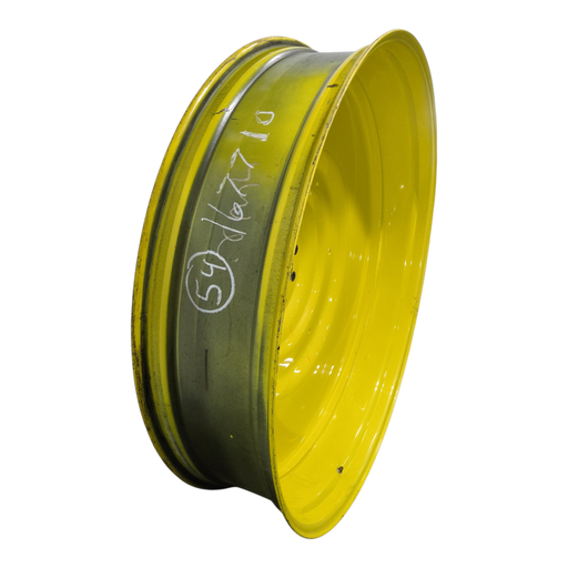 [NTS-167710] 12"W x 54"D, John Deere Yellow 10-Hole Formed Plate , -9.25" Offset