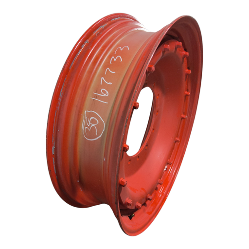 [NTS-167733] 11"W x 38"D, Fendt/Agco Red 16-Hole Stub Disc , 2.31" Offset