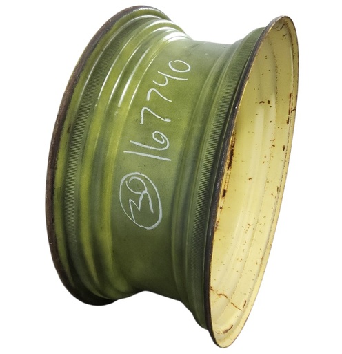 [NTS-167740] 13"W x 30"D, John Deere Yellow 12-Hole Waffle Wheel (Groups of 3 bolts)