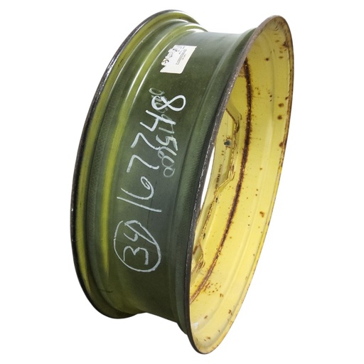 [NTS-167748] 10"W x 34"D, John Deere Yellow 8-Hole Waffle Wheel (Groups of 2 Bolts)