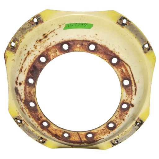 [NTS-167749] 12-Hole Waffle Disc (Groups of 2 Bolts) Center for 34" Rim, John Deere Yellow