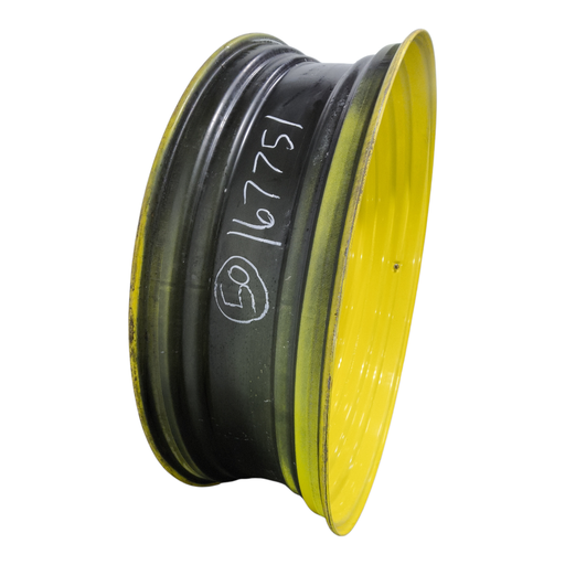 [NTS-167751] 15"W x 50"D, John Deere Yellow 10-Hole Formed Plate , -6.88" Offset