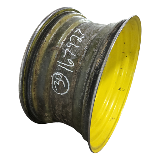 [NTS-167927] 15"W x 30"D, John Deere Yellow 8-Hole Formed Plate , 4.5" Offset