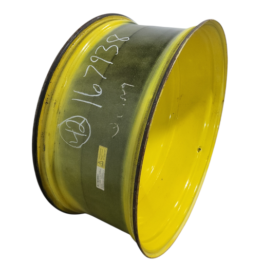 [NTS-167938] 18"W x 42"D, John Deere Yellow 10-Hole Formed Plate , -9.12" Offset