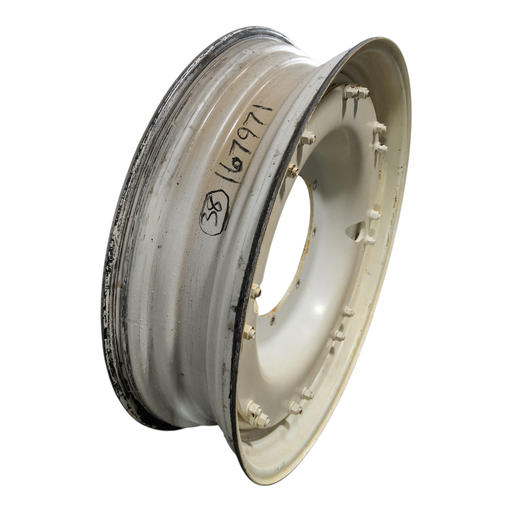 [NTS-167971] 10"W x 38"D, Ford / New Holland White 16-Hole Stub Disc (groups of 2 bolts) , -2.38" Offset