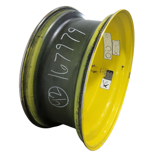 [NTS-167979] 18"W x 42"D, John Deere Yellow 20-Hole Dolly Dual , -15.12" Offset