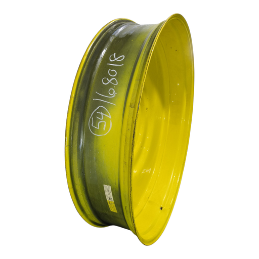 [NTS-168018] 12"W x 54"D, John Deere Yellow 10-Hole Formed Plate , -9.25" Offset