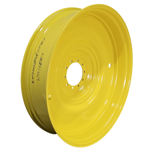 [NTS-168020] 12"W x 54"D, John Deere Yellow 10-Hole Formed Plate , -9.62" Offset