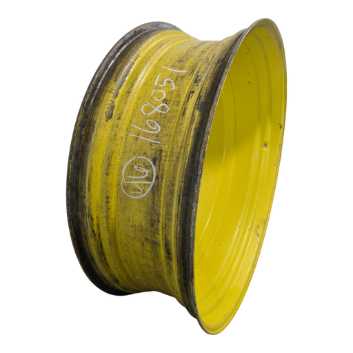 [NTS-168051] 16"W x 46"D, John Deere Yellow 10-Hole Formed Plate , -8.38" Offset