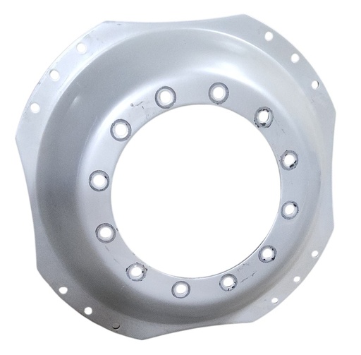 [CTR22272B] 12-Hole Waffle Disc (Groups of 3 Bolts) Center for 34" Rim, Case IH Silver Mist