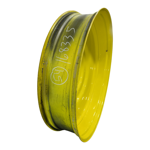 [NTS-168335] 12"W x 54"D, John Deere Yellow 10-Hole Formed Plate , -9.25" Offset