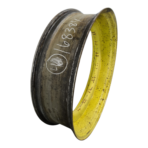 [NTS-168384] 12"W x 46-38"D, John Deere Yellow Single Bevel Step-Up Rim , -0.5" Offset