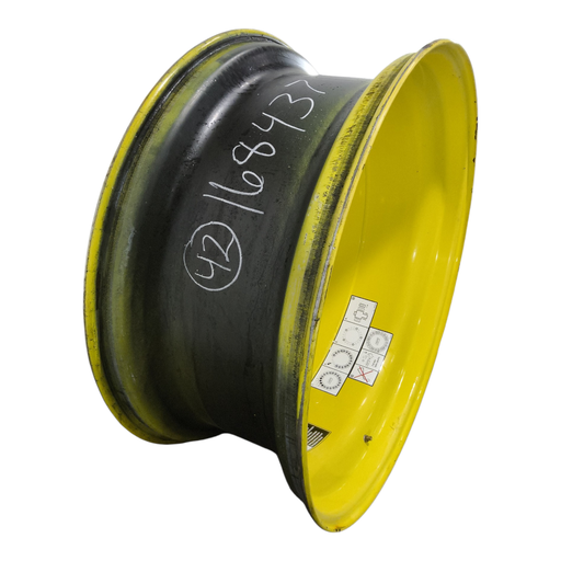 [NTS-168437] 18"W x 42"D, John Deere Yellow 20-Hole Dolly Dual , -15.12" Offset
