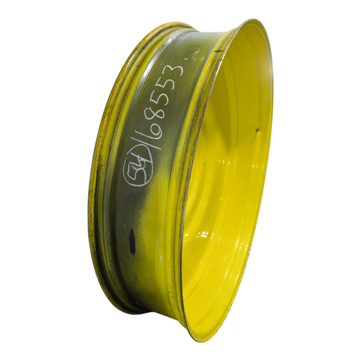 [NTS-168553] 12"W x 54"D, John Deere Yellow 10-Hole Formed Plate , -9.25" Offset