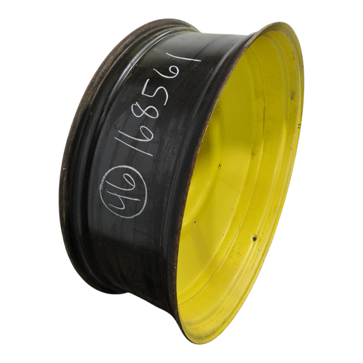 [NTS-168561] 16"W x 46"D, John Deere Yellow 10-Hole Formed Plate , -6.62" Offset