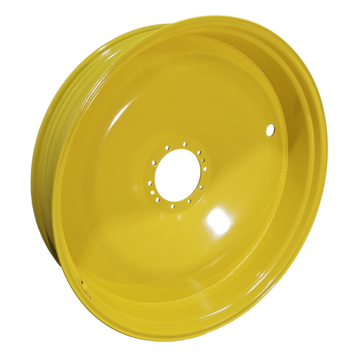 [NTS-168563] 12"W x 54"D, John Deere Yellow 10-Hole Formed Plate , -7.88" Offset